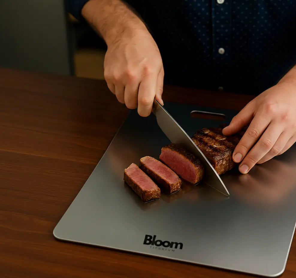 Bloom 100%  Pure Titanium Cutting Board